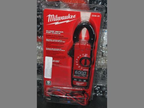 Milwaukee Tool Clamp Meter For HVAC/R 2236-20 Built In Voltage Detector LED NEW