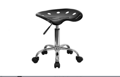 Tractor Seat Stool Black Chrome Stool Sleek Office Home Desk NEW FREE SHIPPING