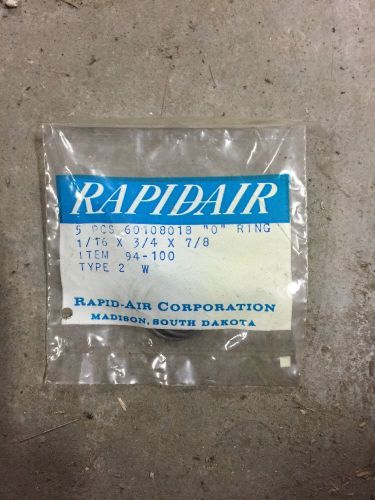 5pc Rapid Air 60108018 1/16 X 3/4 X 7/8  O-Ring