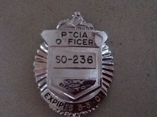 special officer badges, city of Boston, 2001