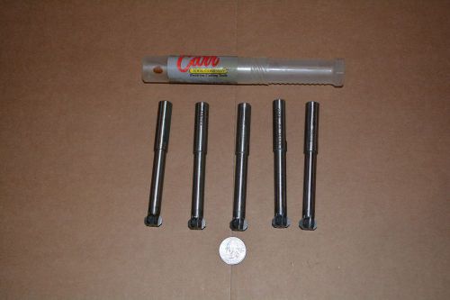 5pcs  chamfer mills - cutters  carr tool coolant through 1/2 shaft carr c2 27556 for sale