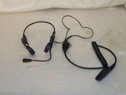 Motorola temple transducer headset w/ in-line ptt model # rmn4048a for sale