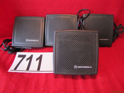 Lot of 4 ~ motorola hsn4021b hsn4021a hsn4020a external radio speakers ~ #711 for sale
