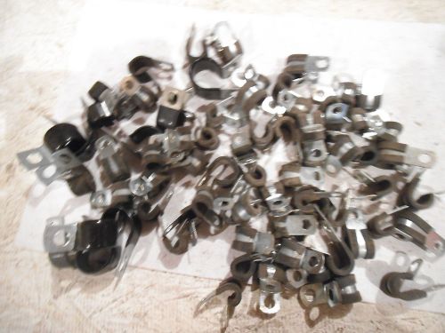 LOT OF RUBBER COATED CLIPS MIED SIZES - NEW