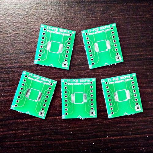 5x SSOP16 SSOP-16 PCB Adapter PIN Adapter SMD Convert 2.54mm Plated Through Hole