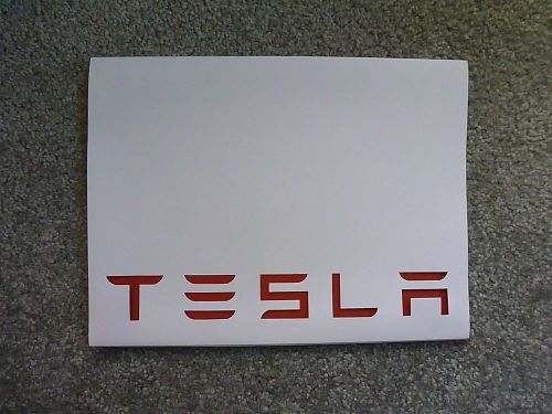 Tesla Motors tri-fold paper folder