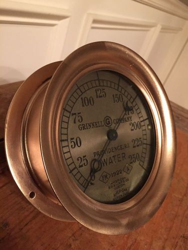 5.5&#034; Copper 1922 AMERICAN Bourdon Pressure Gauge, Vintage, Antique, Brass