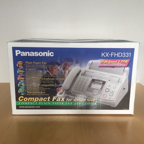 Panasonic KX-FHD331 Plain Paper Fax / Copier Machine / NEW