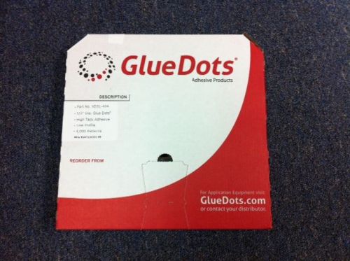 XD31-404 Glue Dots - 1/2&#034;, High Tack, Low Profile - 4000 Dots/Roll