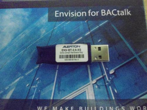 Alerton BACTalk Envision 2.6 ExtraSmall USB Dongle Hardware Key and Software DVD