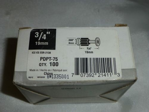 Simpson Strong Tie PDPT-75 - 100pcs. 3/4&#034; .300&#034; Headed Tophat Fasteners