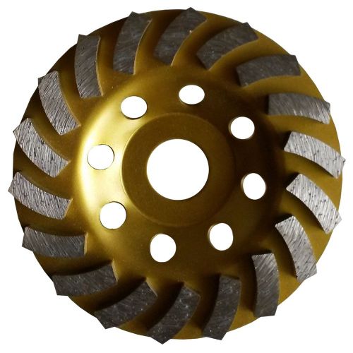 4.5” standard turbo diamond cup wheel for concrete 18 seg 7/8” arbor for sale