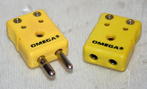 Omega Thermocouple Connector  Male &amp; Female Set NEW
