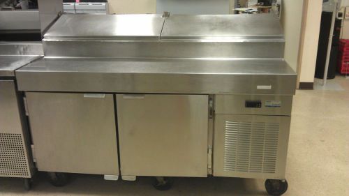 Traulsen vps66s 66&#034; 2 door refrigerated pizza prep table for sale