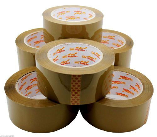 Lot Brown Tan Packing Carton Sealing Packaging Tape 2&#034; 110 Yds 330ft. 1.6 MIL