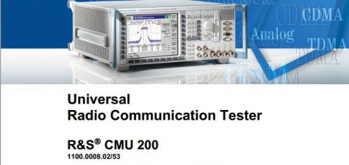 Universal radio communication tester PDF