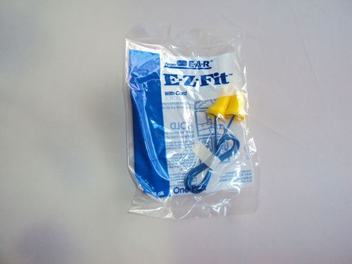 Ear Plugs 3M EAR Ez-fit w/Cord 62 PAIRS FOAM (WRAPPED) + 5 Classic