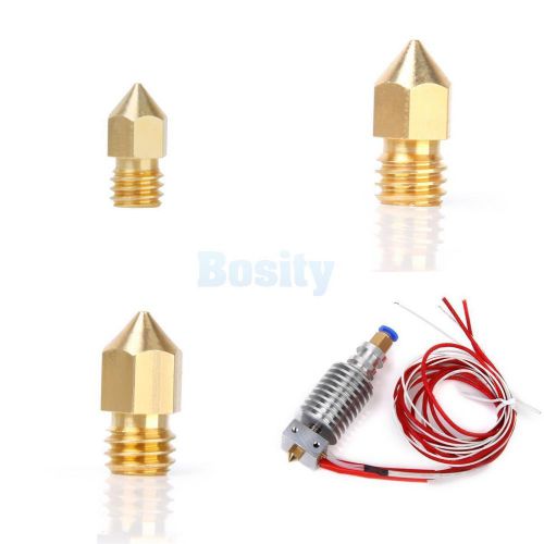 All metal j-head hotend + 0.2mm 0.3mm 0.4mm 0.5mm nozzle for 1.75mm 3d printer for sale