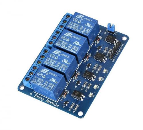 5V Four 4 Channel Relay Module With optocoupler For AVR/51/PIC  Arduino