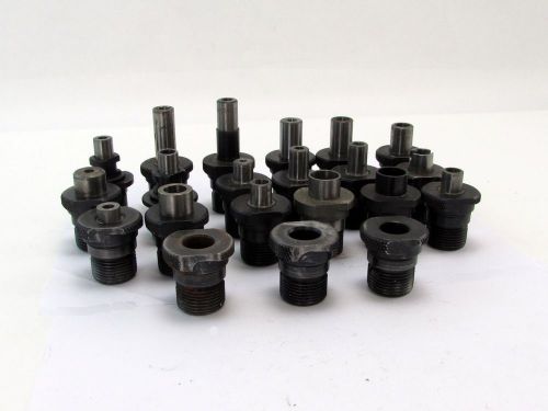 Lot of (21) air-feed 22000 series drill bushings, 1-14 nf l.h. thread for sale
