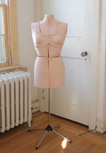 vintage VTG pink plastic dress form mannequin