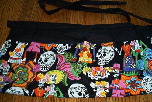 WAITRESS APRON FUNKY SKELETONS