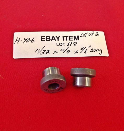 Acme h-40-6 head press fit shoulder drill bushings 11/32 x 5/8&#034; x 3/8&#034; lot of 2 for sale