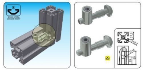 T Slot GV-8-0 ESD Connector (2pcs)