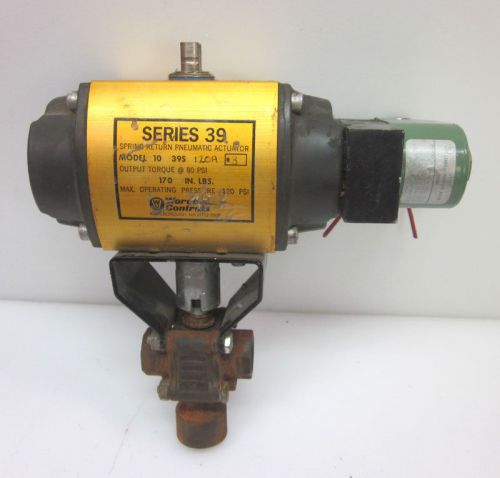 Worcester 10 39 spring return pneumatic actuator 170-in.lbs. + valve for sale