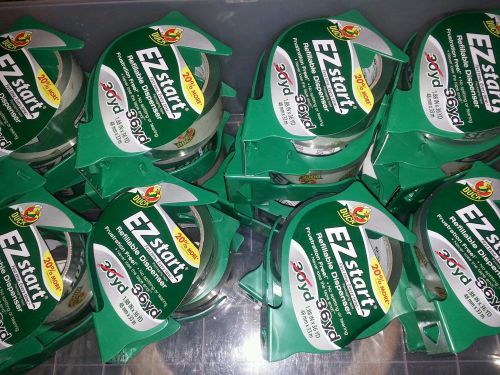 Lot of 10 new 36yd EZ start clear tape with dispensers 360 yards total