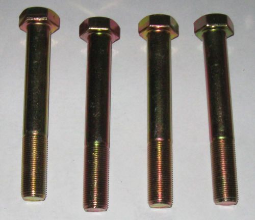 Hex cap  bolt  zinc grade-8 , 3/4&#034;-16 x 5-1/2&#034; lot of 4 for sale