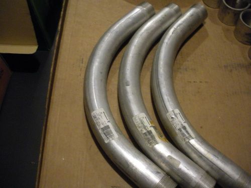1-1/2 inch rigid aluminum elbow 90 radius pipe conduit fitting wheatland for sale