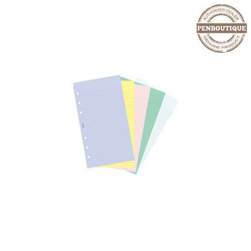 Filofax personal plain &amp; ruled notepaper - multicolor for sale
