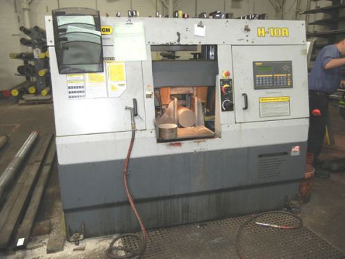 Used hyd-mech fully automatic dual post bandsaw hydmech h-10a great condition for sale