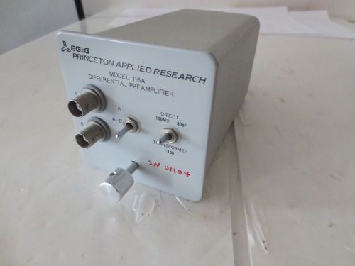 Princeton Applied Research EG&amp;G Model 116A Differential Preamplifier