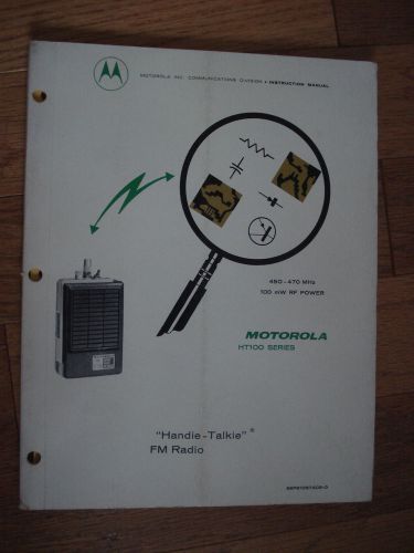 Motorola HT100 manual 450-470  MHz UHF