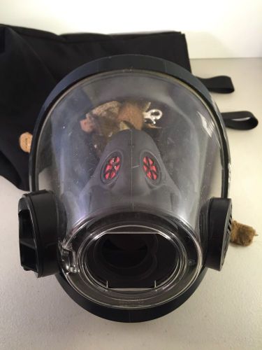 SCOTT AV 3000 Mask Firefighter Fire Gear Breathing Apparatus With Pouch