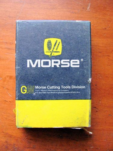 G.W. MORSE   Hand Tap Set -3 PC  7/16-20NF HS GH3  NEW USA MADE!