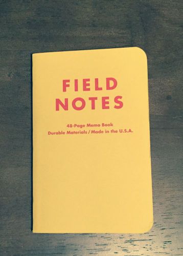 Field Notes Brand Packet of Sunshine Limited Edition Spring 2010 Single