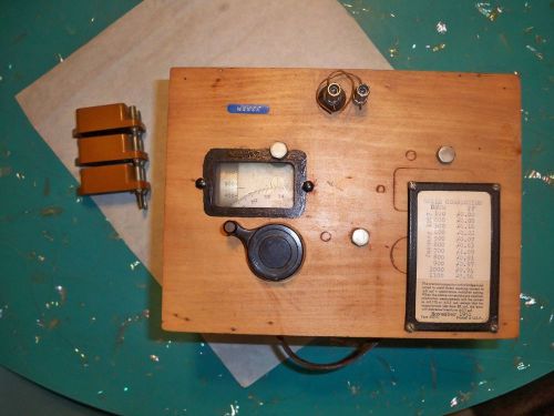 Vintage Ham radio meter General company precision capacitor calibrator steampunk