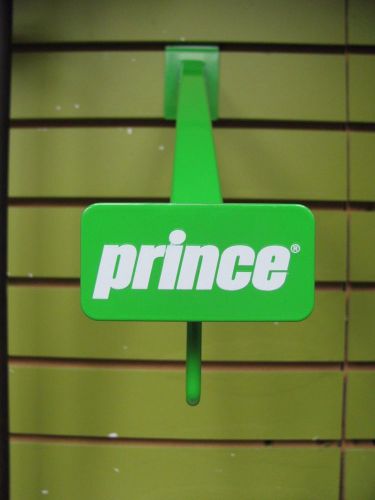 Prince Sports Waterfall Hooks Display Slat Wall Green Free USA Shipping