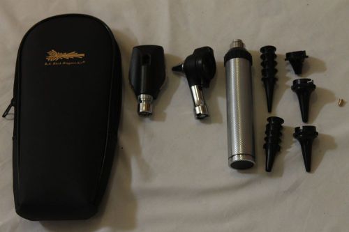 RA Bock Diagnostics Otoscope/Opthalmoscope Diagnostic Kit Zippered Case + Refill