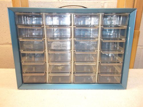 AKRO-MILS 24 Drawer Metal Cabinet~Parts Bin~Made in USA