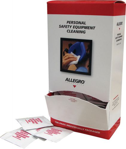 Allegro 1001 respirator cleaning pads alcohol box/100 for sale