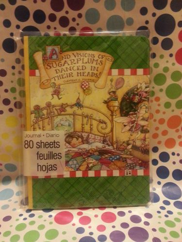 Mary Engelbreit Journal Diary NEW Lined 80 Sheets And visions of SUGARPLUMS DANC