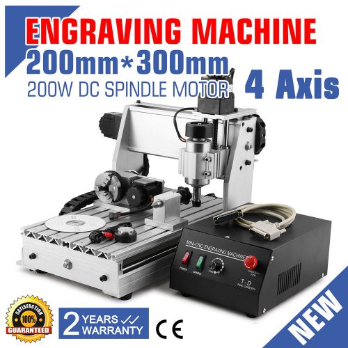 4 AXIS CNC ROUTER ENGRAVER ENGRAVING DESKTOP VISIBLE CONTROL PCB&#039;S PVC WELL MADE