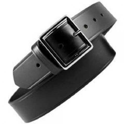 Boston Leather 6505-3-36B Black BW Brass HW 1.75&#034; Wide Garrison Belt - 36&#034;