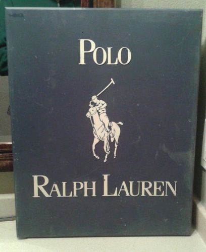 Rare Heavy! Polo Ralph Lauren advertisement sign. A must watch!
