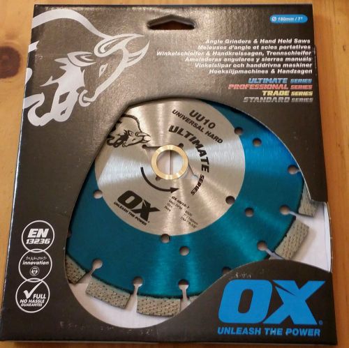 Ox ox-uu10-7 diamond saw blade, segmented, 7 in. dia. g8520111 pro wet or dry for sale