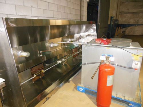12 x 5 comm cooking hood complete w/ansul,blower,return air, filters , for sale